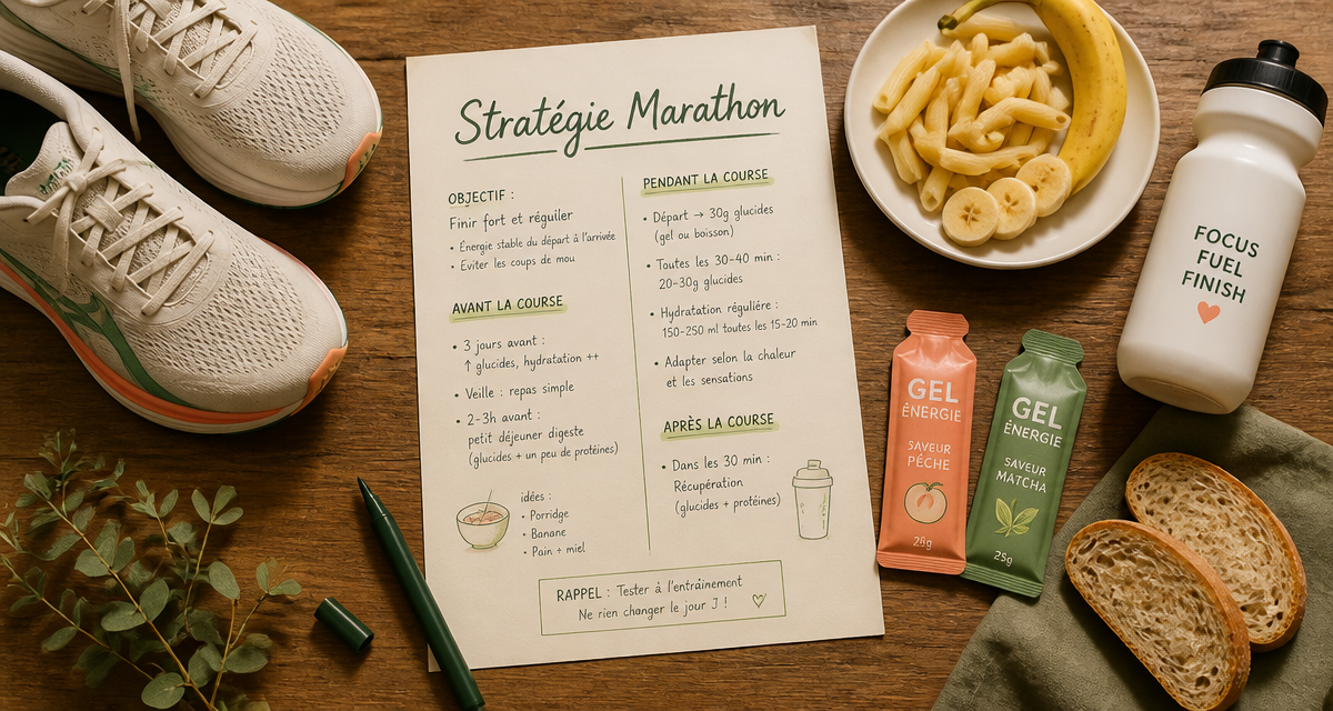alimentation pour un marathon table nutrition marathon
