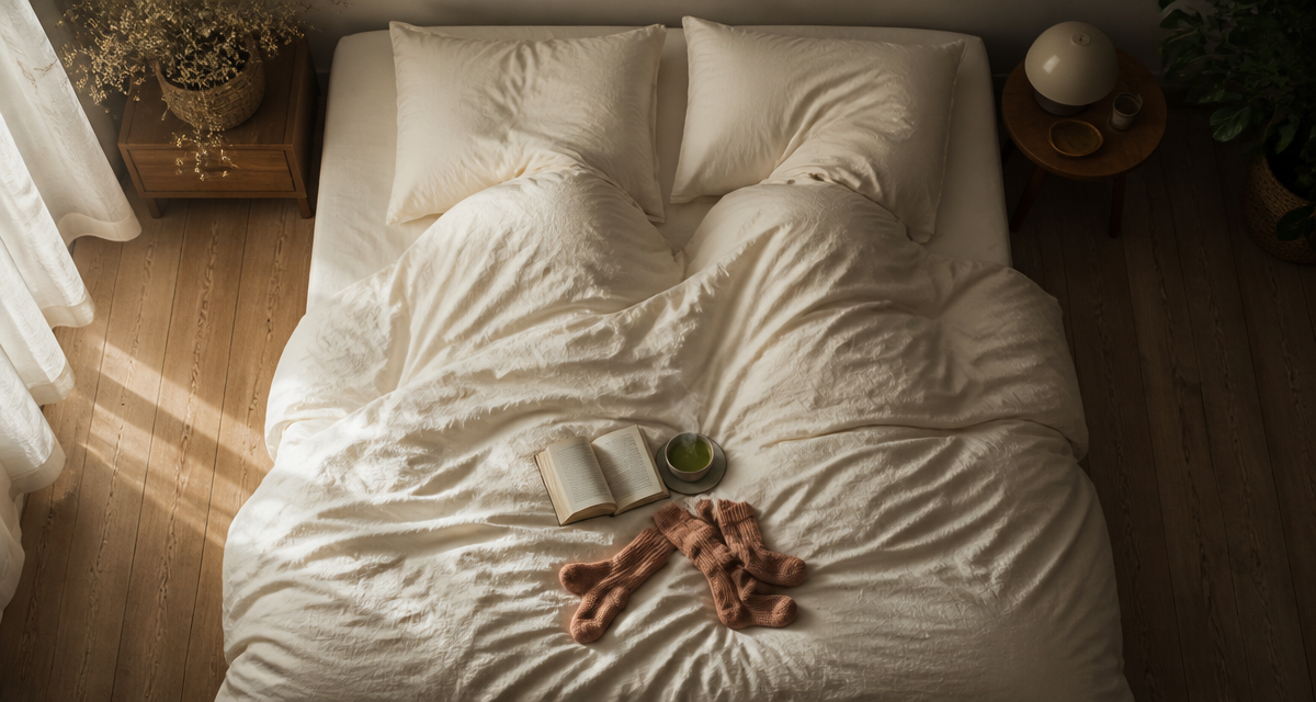 position cuillère dormir lit double