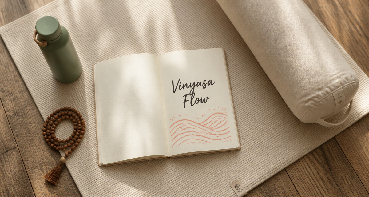 vinyasa yoga carnet tapis accessoires