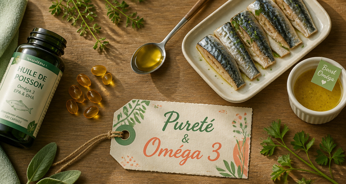huile de poisson omega 3 capsules pureté