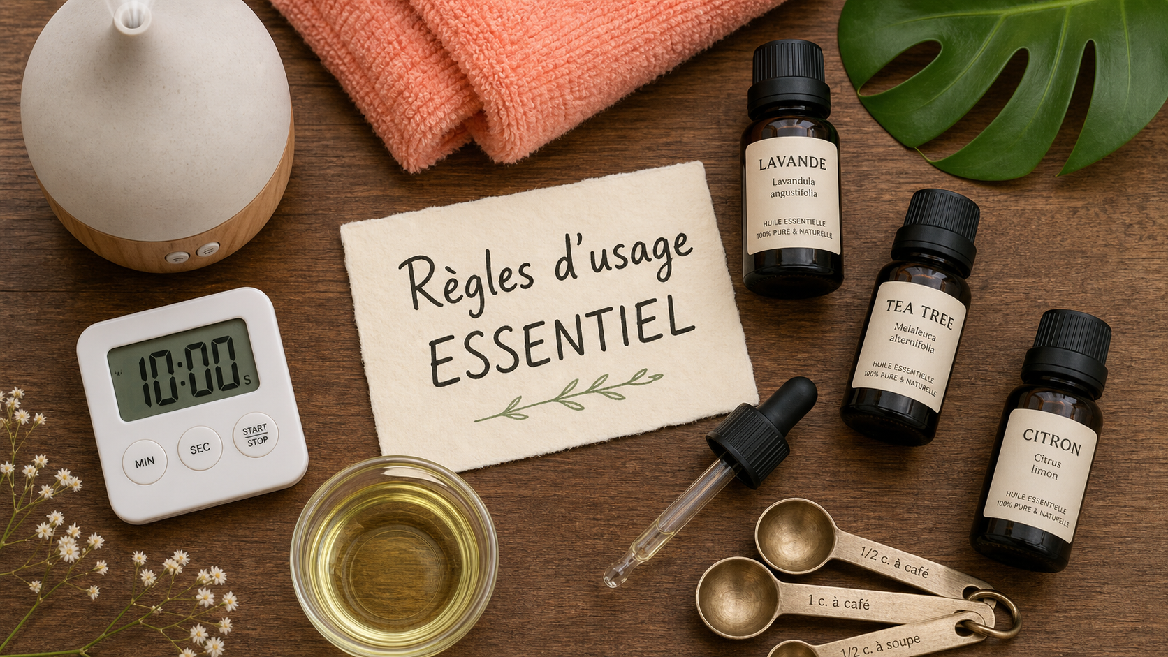 Comment utiliser une huile essentielle : dosages et règles de sécurité
