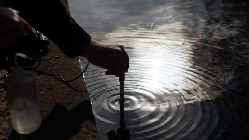 Environmental surveys testing water
