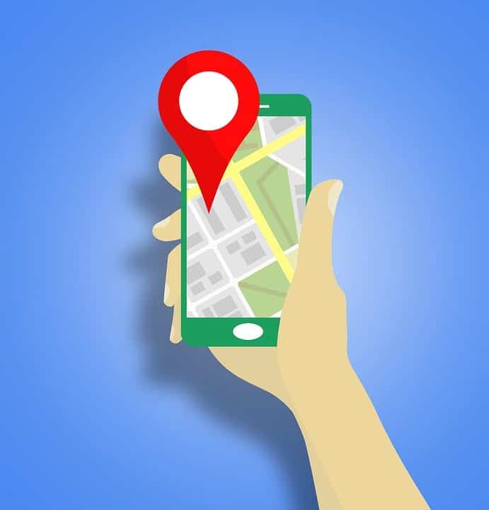Google maps on smart phone