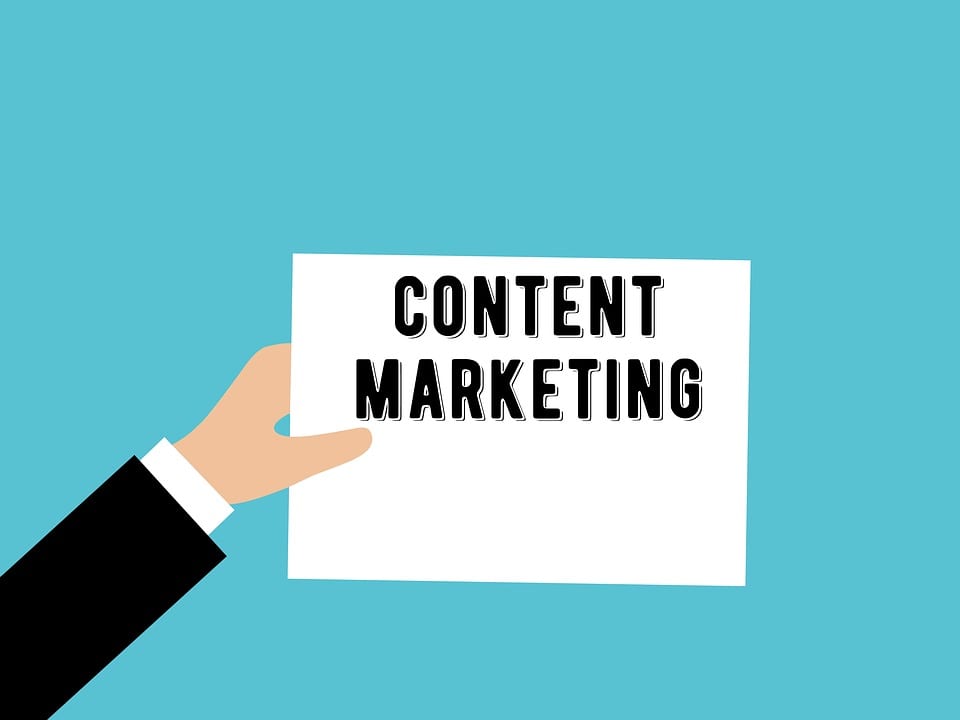 content marketing sign