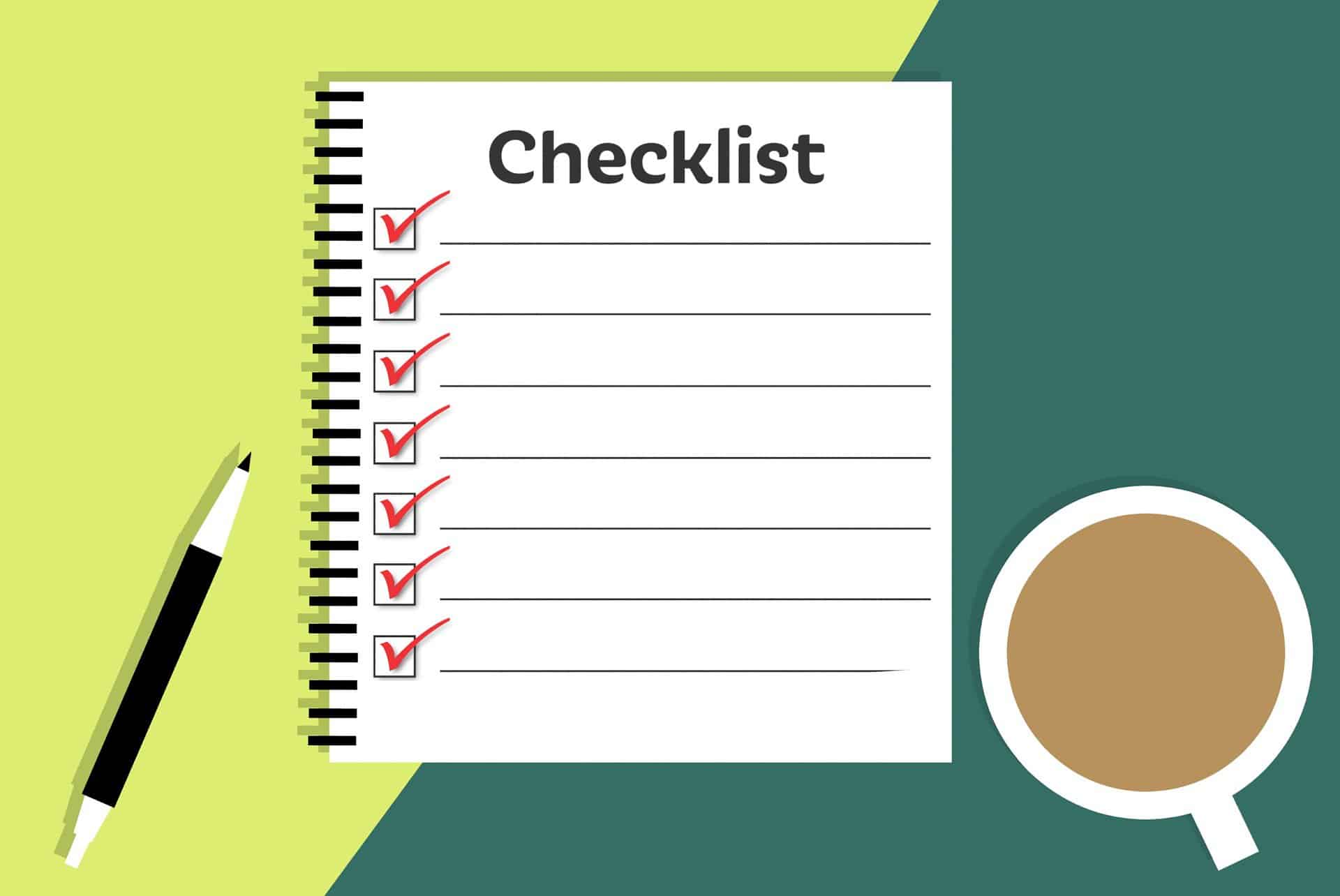 video checklist