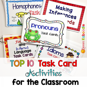 Top Ten Task Card Activities: These top ten uses for task cards in the classroom are easy, fun, and engaging for students!