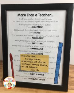 Free Teacher Gift from Student or Parent