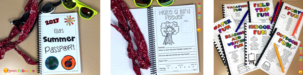 Over 100 pages of summer activities for kids! Organized by activity type, kids can stamp off completed activities and write a small reflection. It's sure to keep your kids busy this summer!