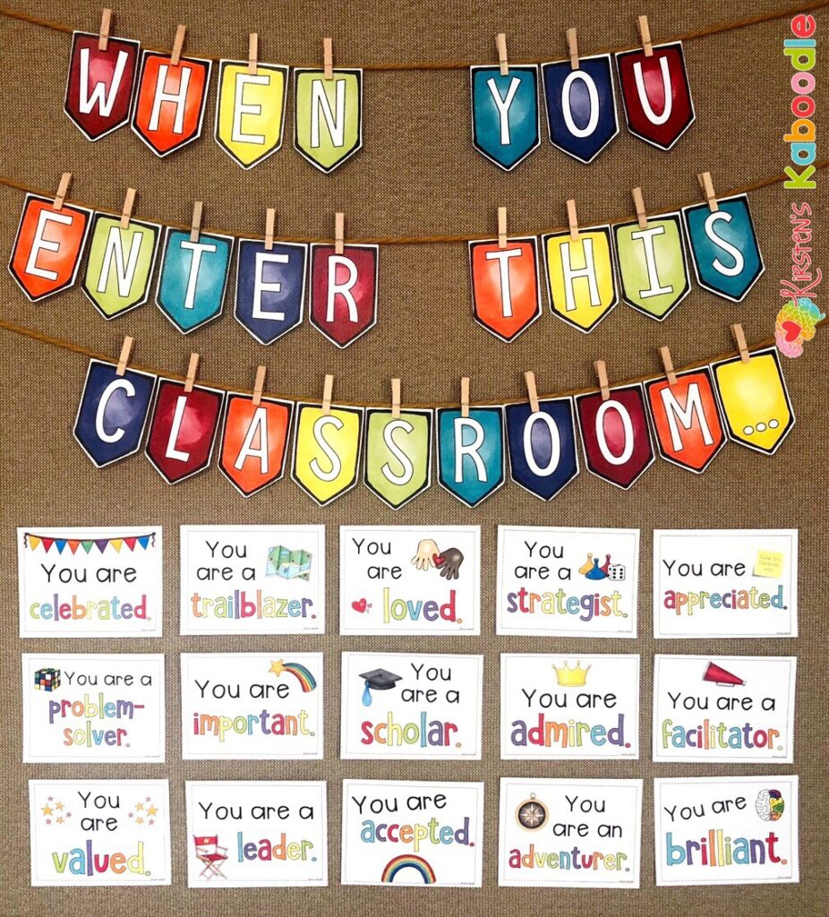 Back to School Bulletin Board Acceptance and Inclusion