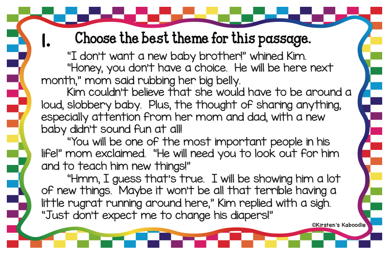 what-is-a-theme-of-a-story-task-cards