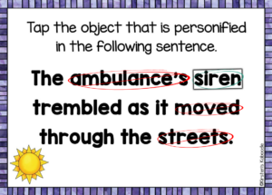 personification-sentence-example