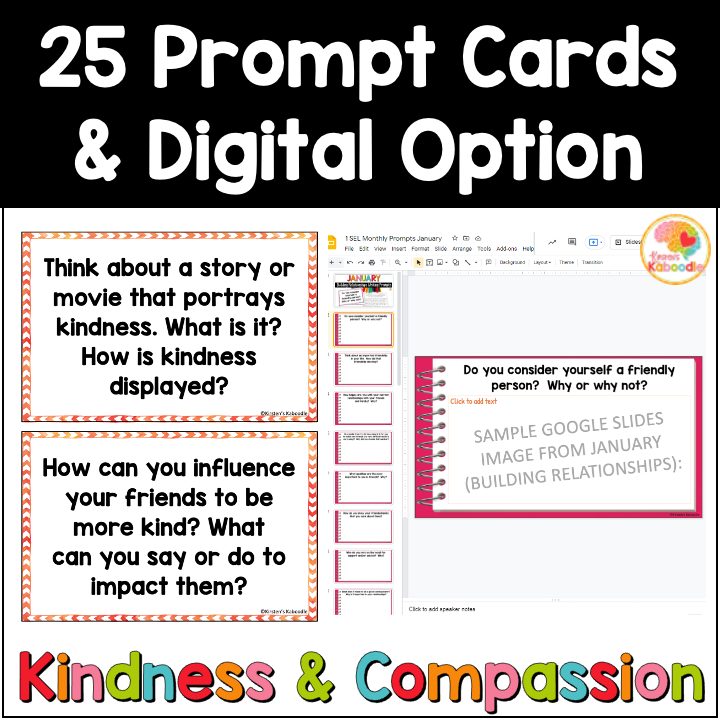 OCTOBER Daily Social-Emotional Learning Writing Prompts: Kindness & Compassion - Image 4