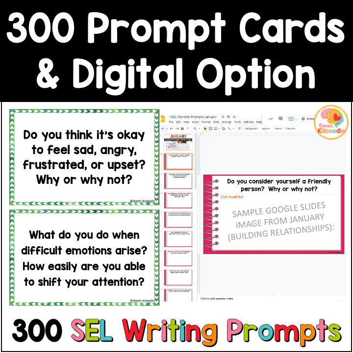 social emotional writing prompts