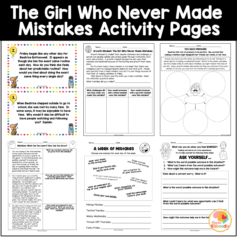 the-girl-who-never-made-mistakes-activity