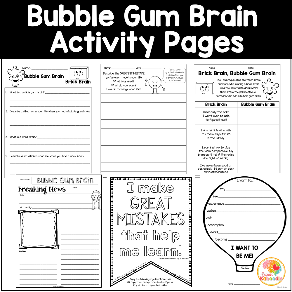 bubble-gum-brain-worksheets