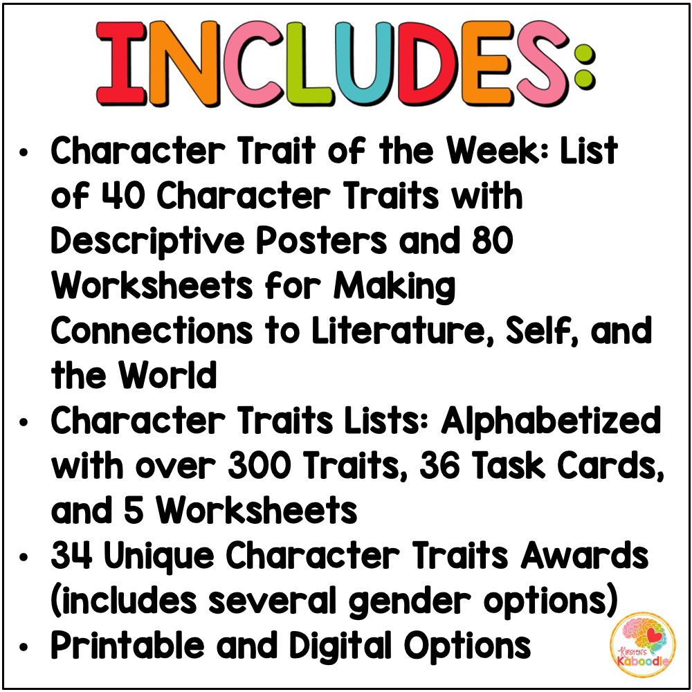 character-traits-posters-worksheets-activities