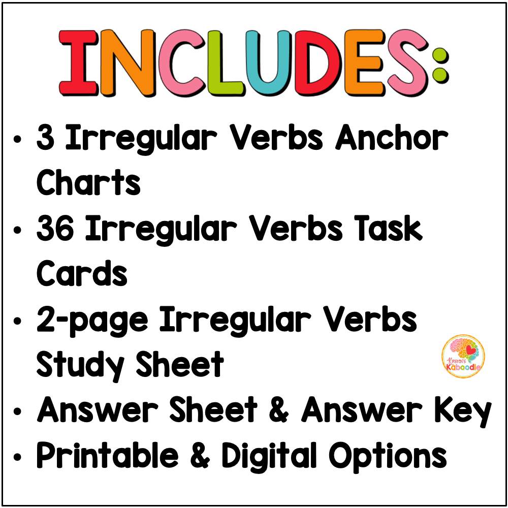 irregular-verbs-task-cards-activities