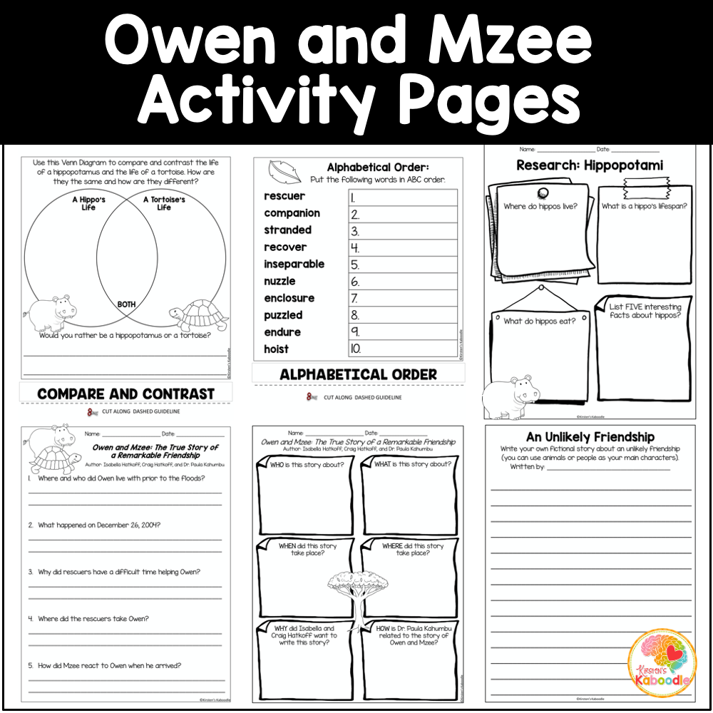 owen-and-mzee-literature-unit-activities