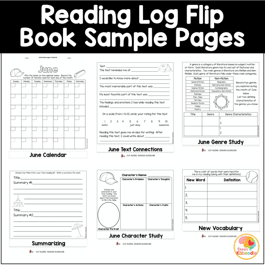 fun-summer-reading-log-flip-books