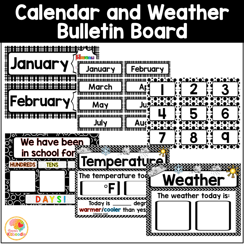calendar-and-weather-set-bulletin-board-set