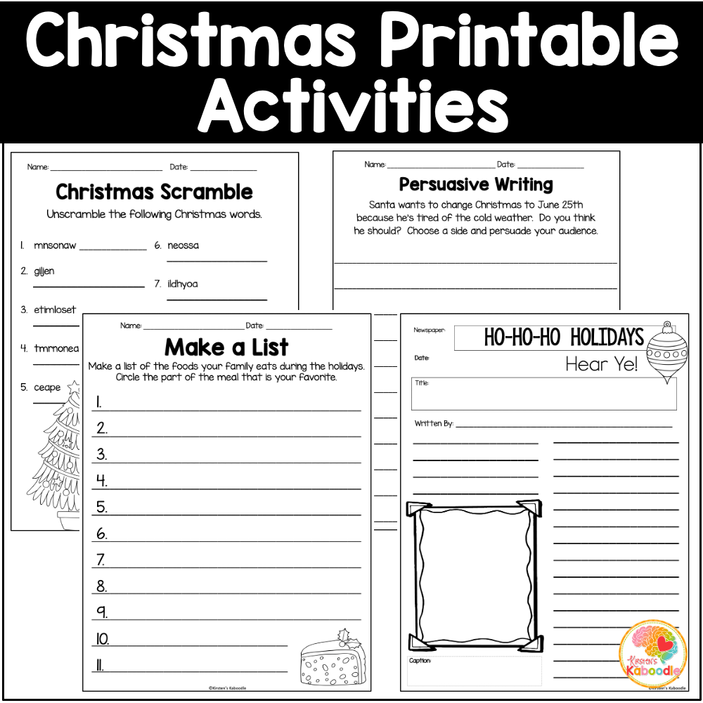 christmas-writing-literacy-activities-worksheets