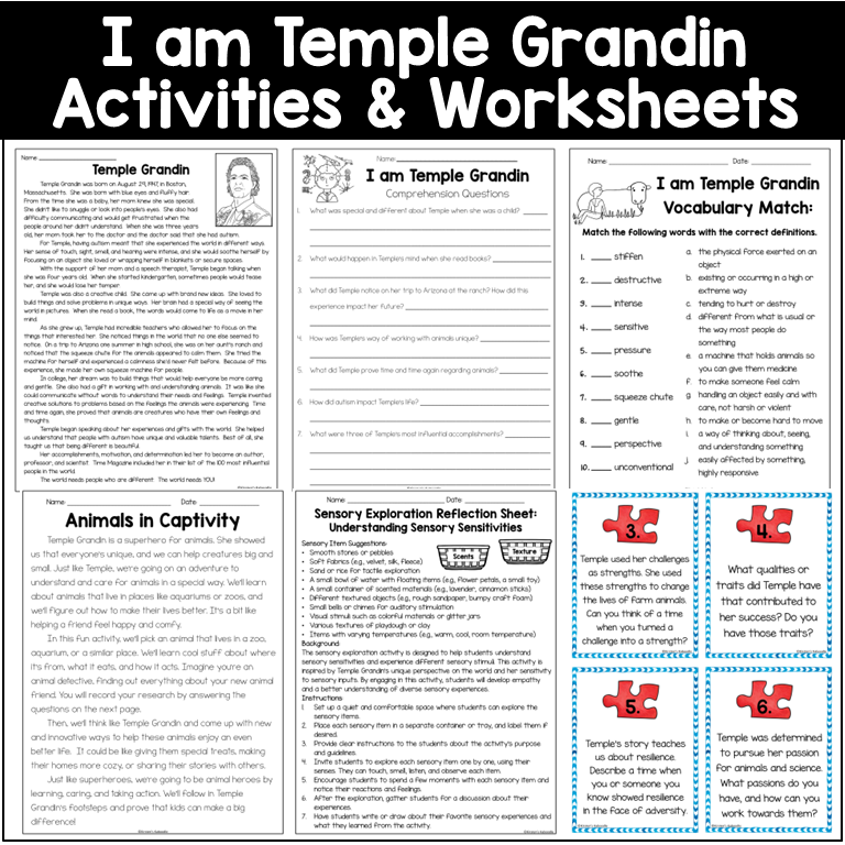 i-am-temple-grandin-activities-by-brad-meltzer-worksheets