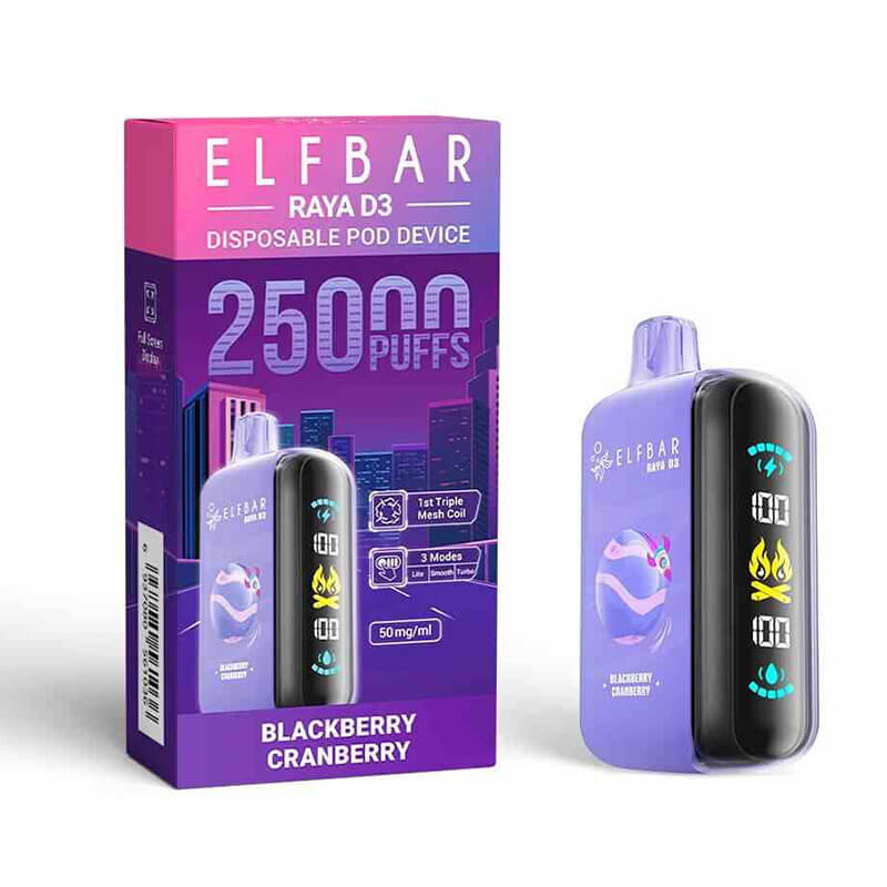 ELF BAR RAYA D3 25000 Blackberry Cranberry - immagine 2