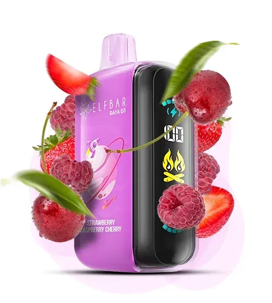 ELF BAR RAYA D3 25000 Strawberry Raspberry Cherry