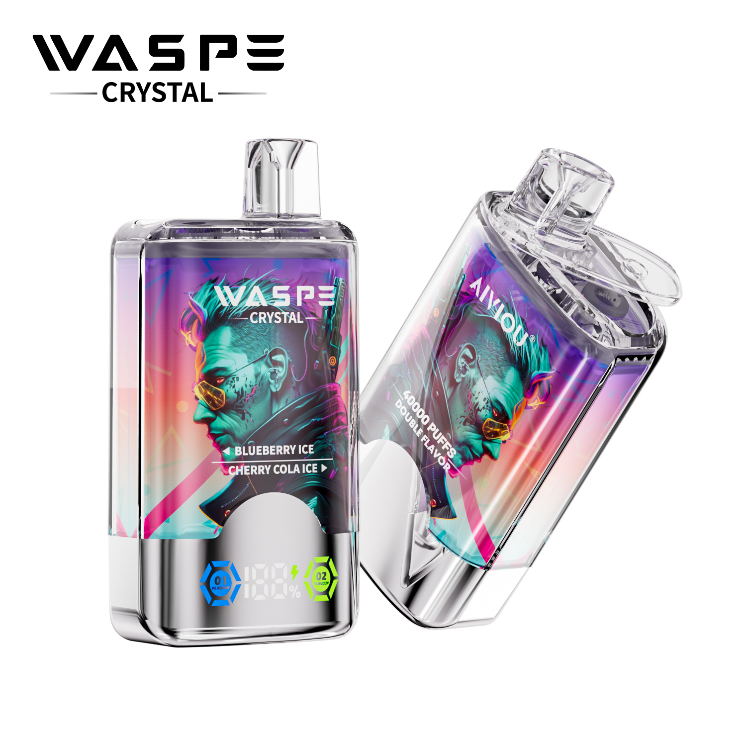 WASPE Crystal 40000 Blueberry Ice & Cherry Cola Ice