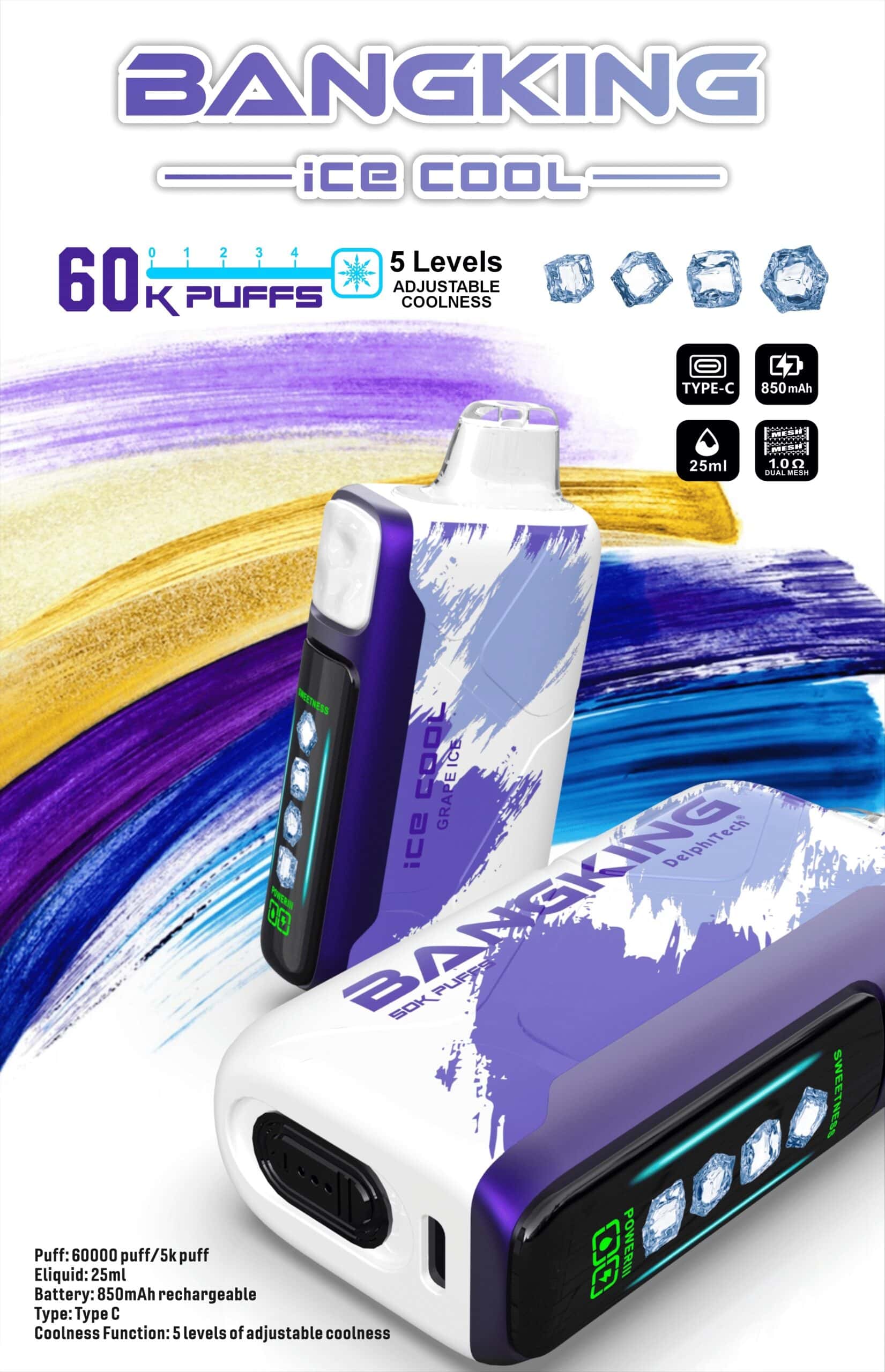 Bang King Ice Cool 60000 Grape Ice
