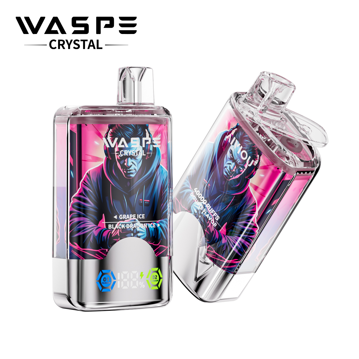 WASPE Crystal 40000 Grape Ice & Black Dragon Ice