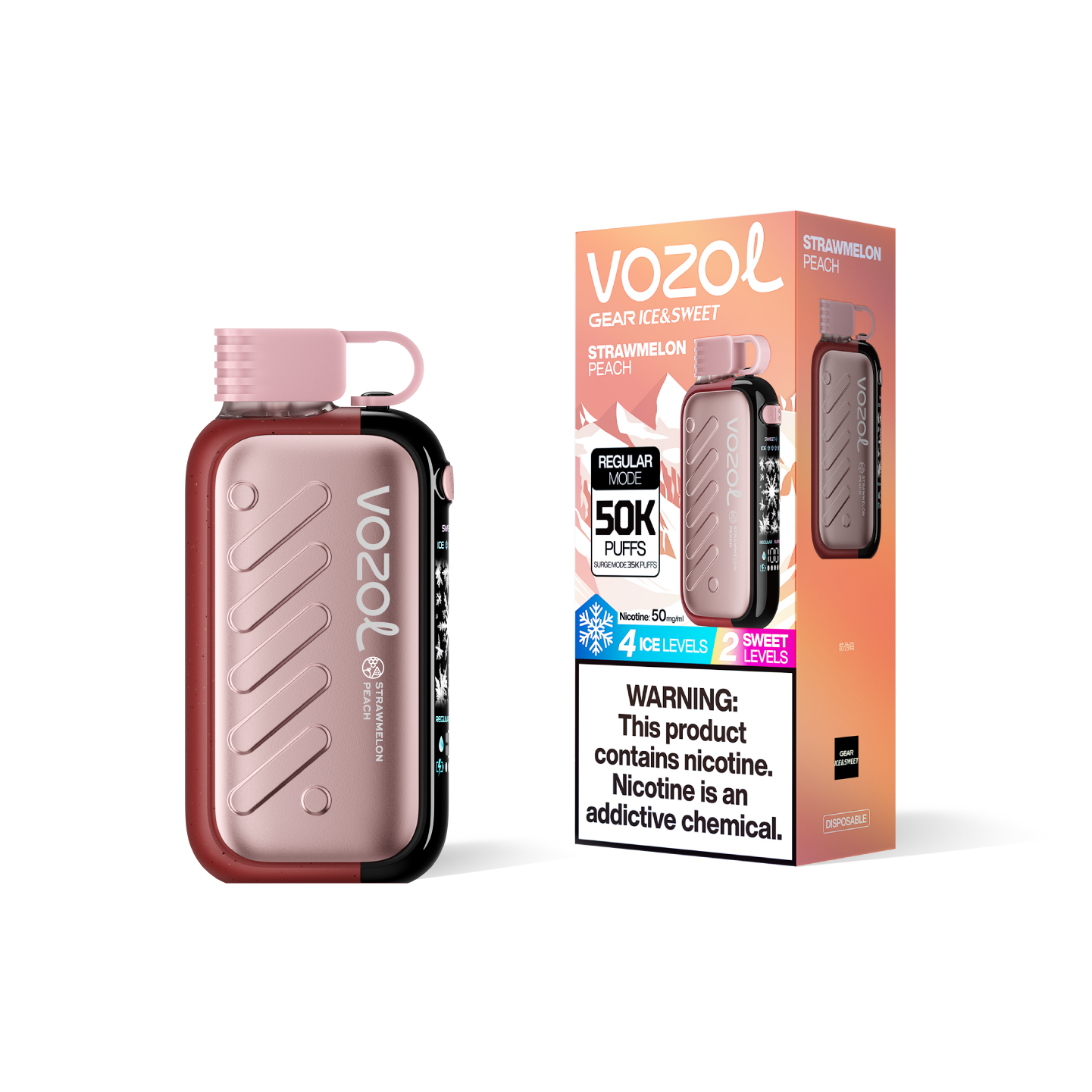 Vozol Gear Ice&Sweet 50K Strawmelon Peach