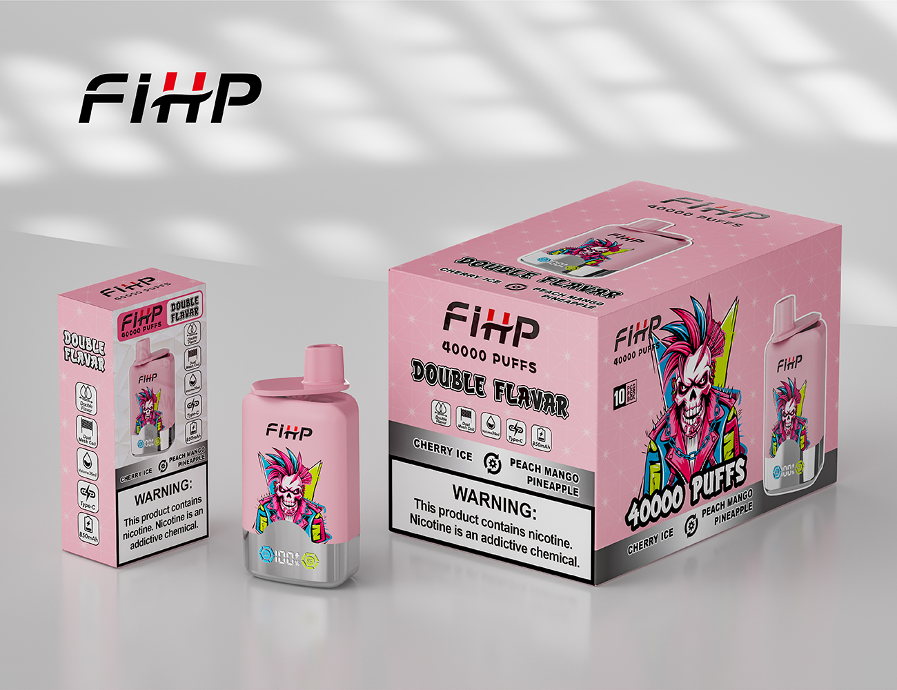 FIHP 40000 Peach Mango Pineapple & Cherry Ice – Bild 3
