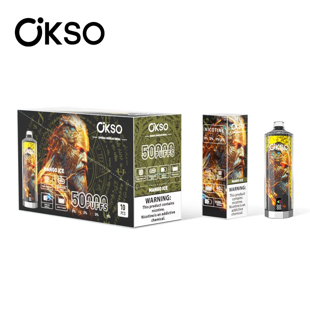 OKSO Shisha Hookah Mega 50000 Mango Ice – Bild 2
