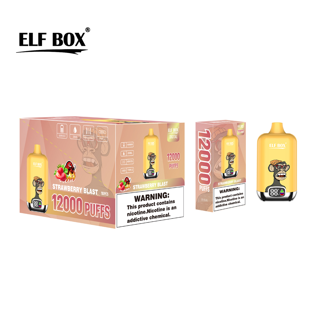 ELF BOX Digital 12000 Strawberry Blast – Bild 2
