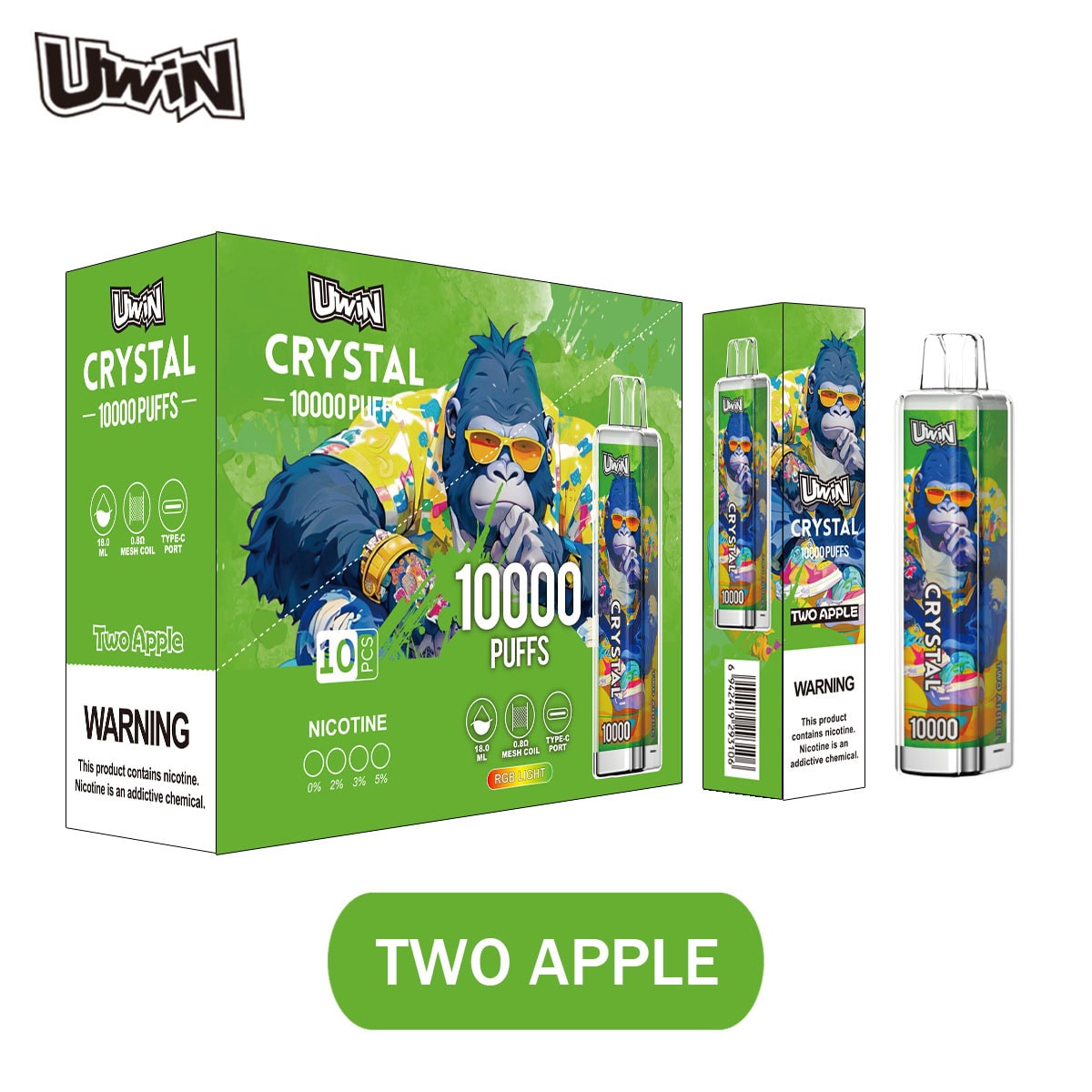 Uwin Crystal 10000 Two Apple - immagine 2