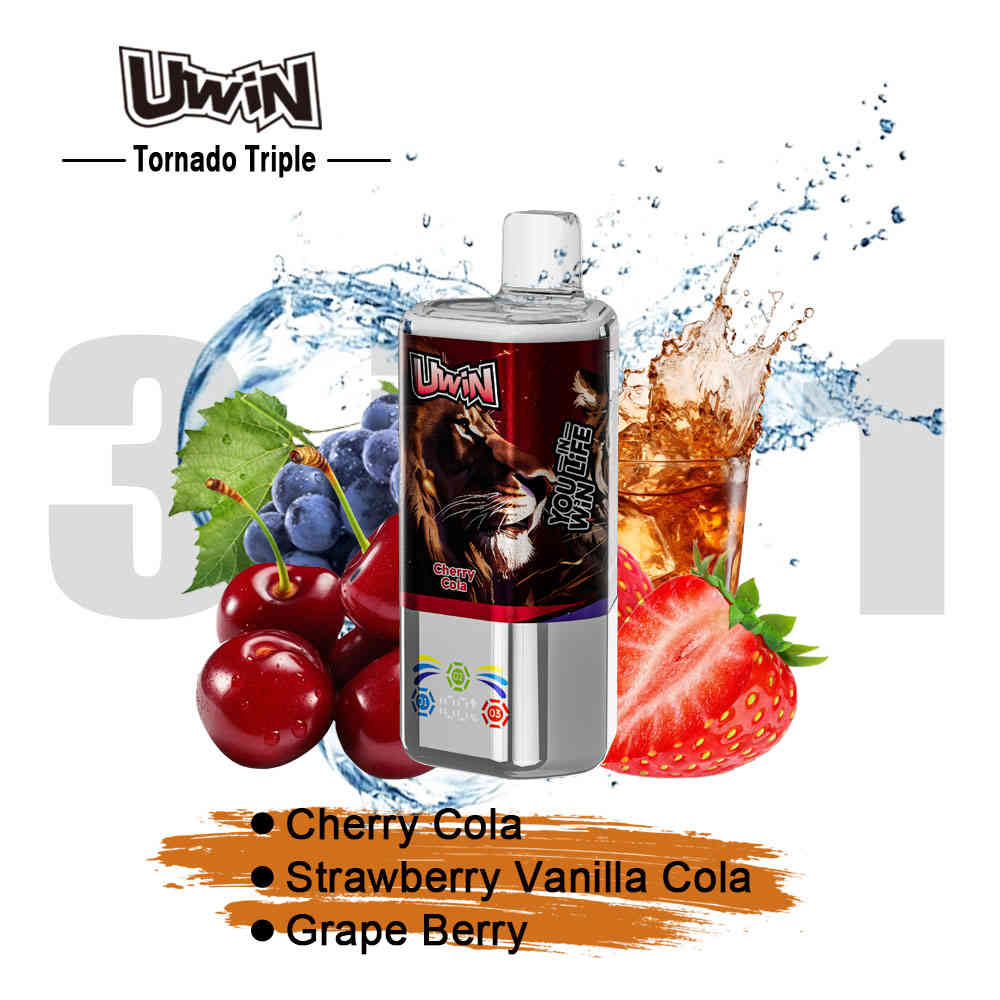 Uwin Tornado Triple 60K Cherry Cola & Strawberry Vanilla Cola & Grape Berry