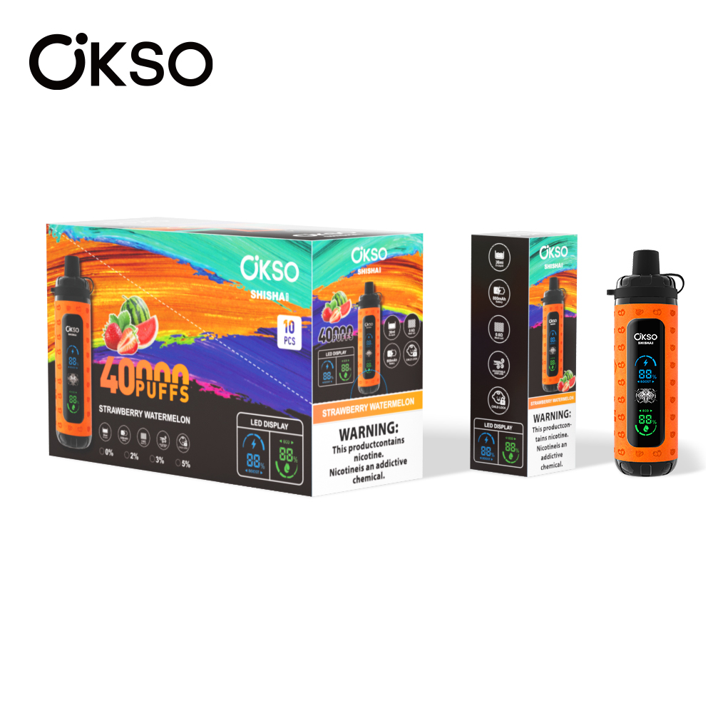 OKSO Shisha Max 40000 Strawberry Watermelon – Bild 2