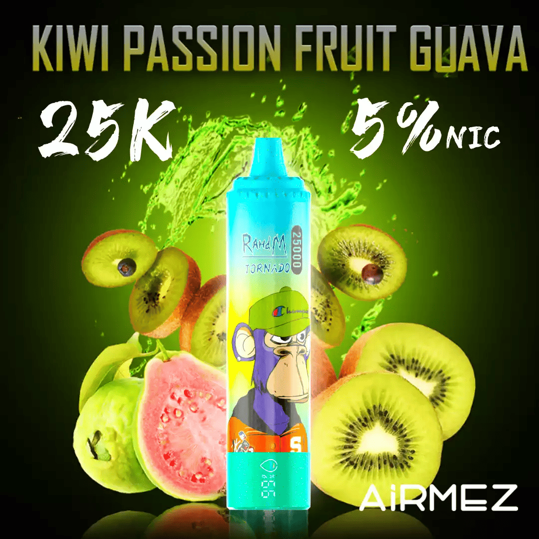 Airmez Tornado 25000 Kiwi Passion Fruit Guava