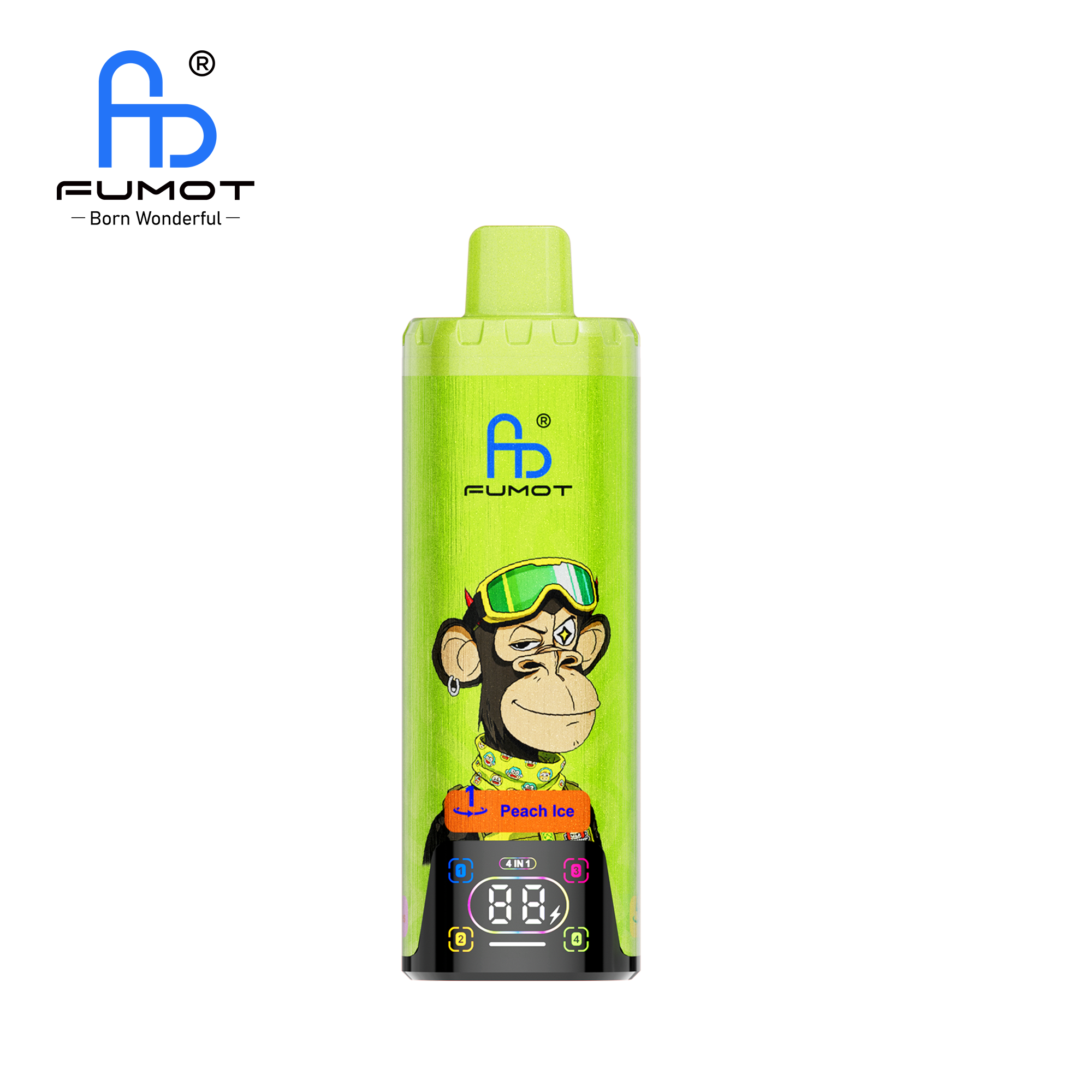 Fumot ECO 4in1 80K Peach Ice & Mixed Berries & Lemon Peach Passionfruit & Black Ice Dragonfruit Strawberry – Bild 4