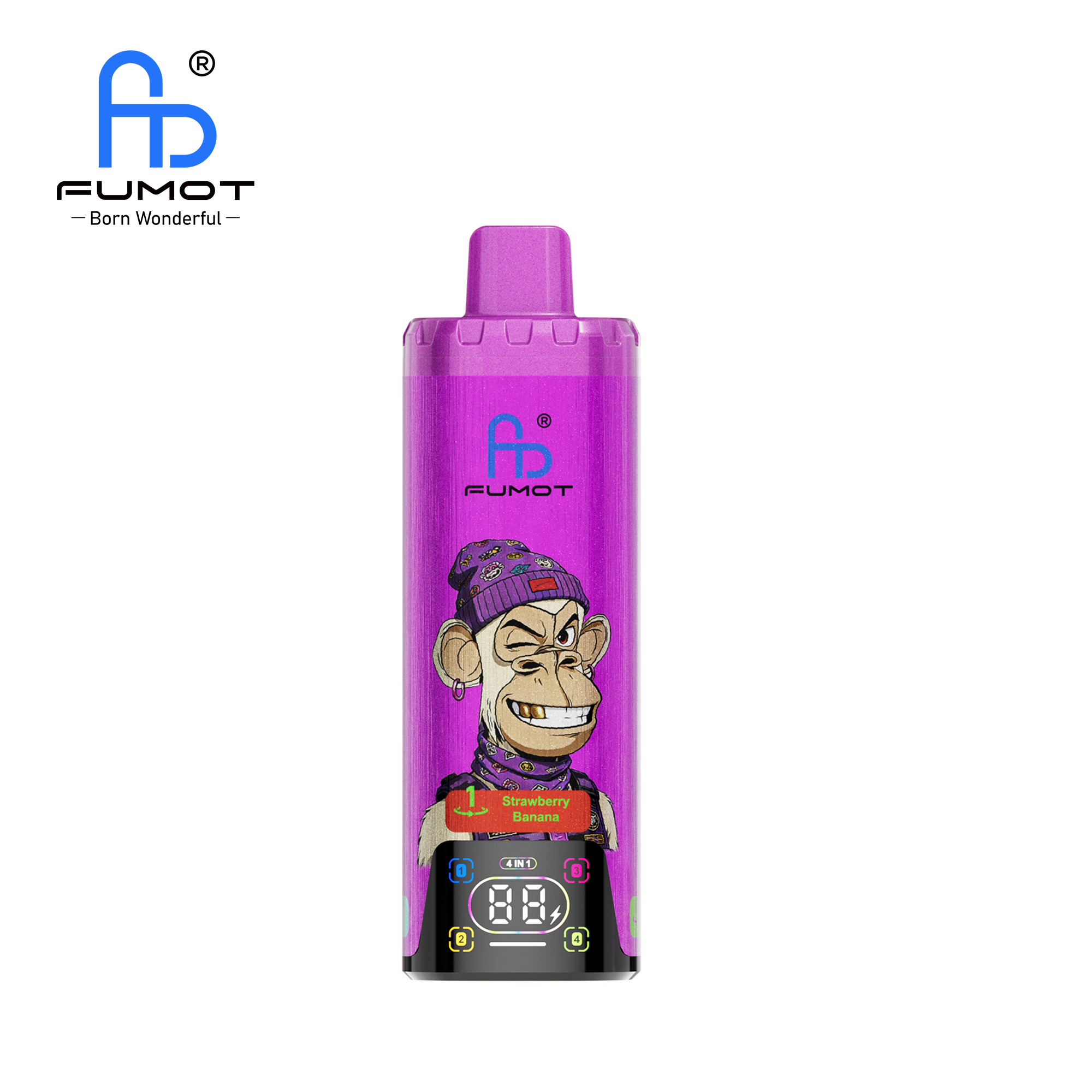 Fumot ECO 4in1 80K Strawberry Banana & Strawberry Kiwi & Strawberry Watermelon & Strawberry Ice – Bild 4