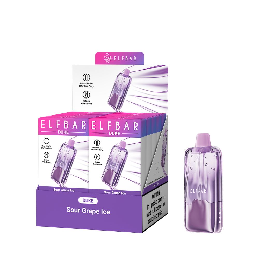 ELF BAR Duke 30000 Sour Grape Ice - Imagen 2