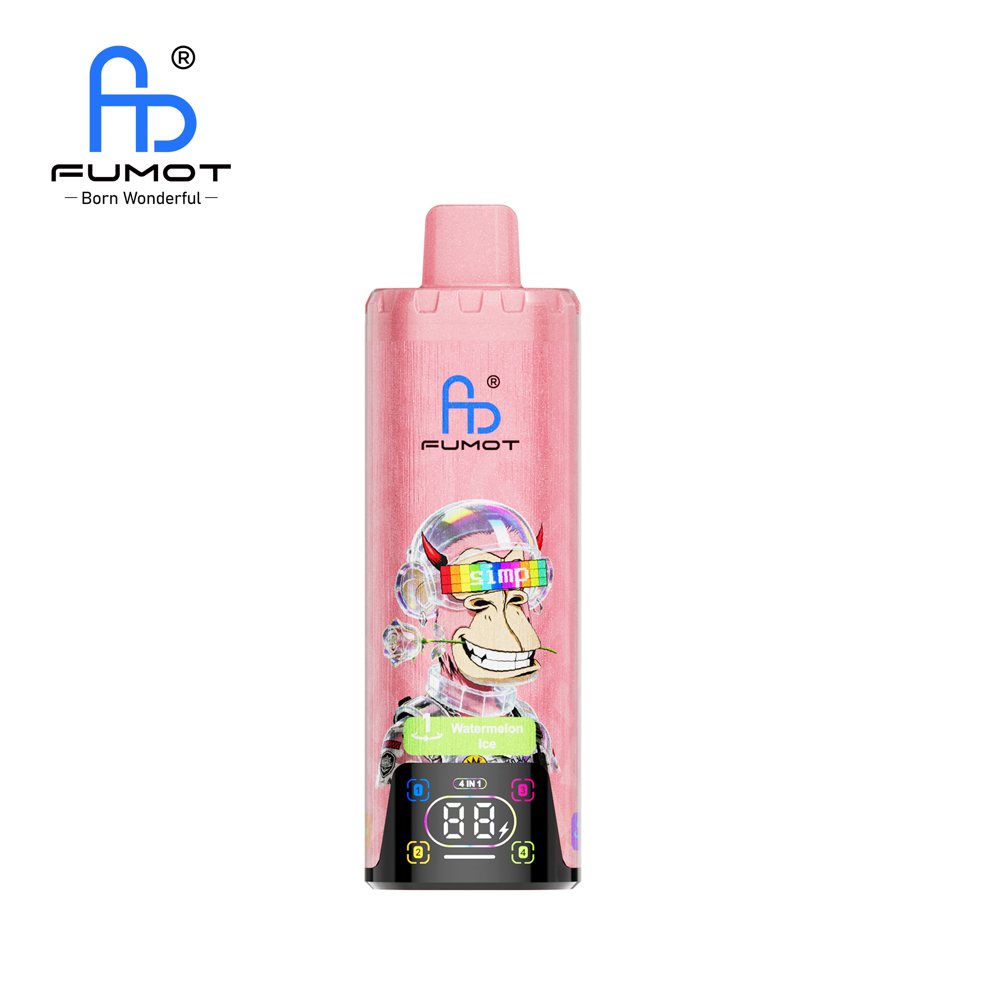 Fumot ECO 4in1 80K Watermelon Ice & Peach Mango & Lady Killer & Strawberry Red Bull – Bild 4