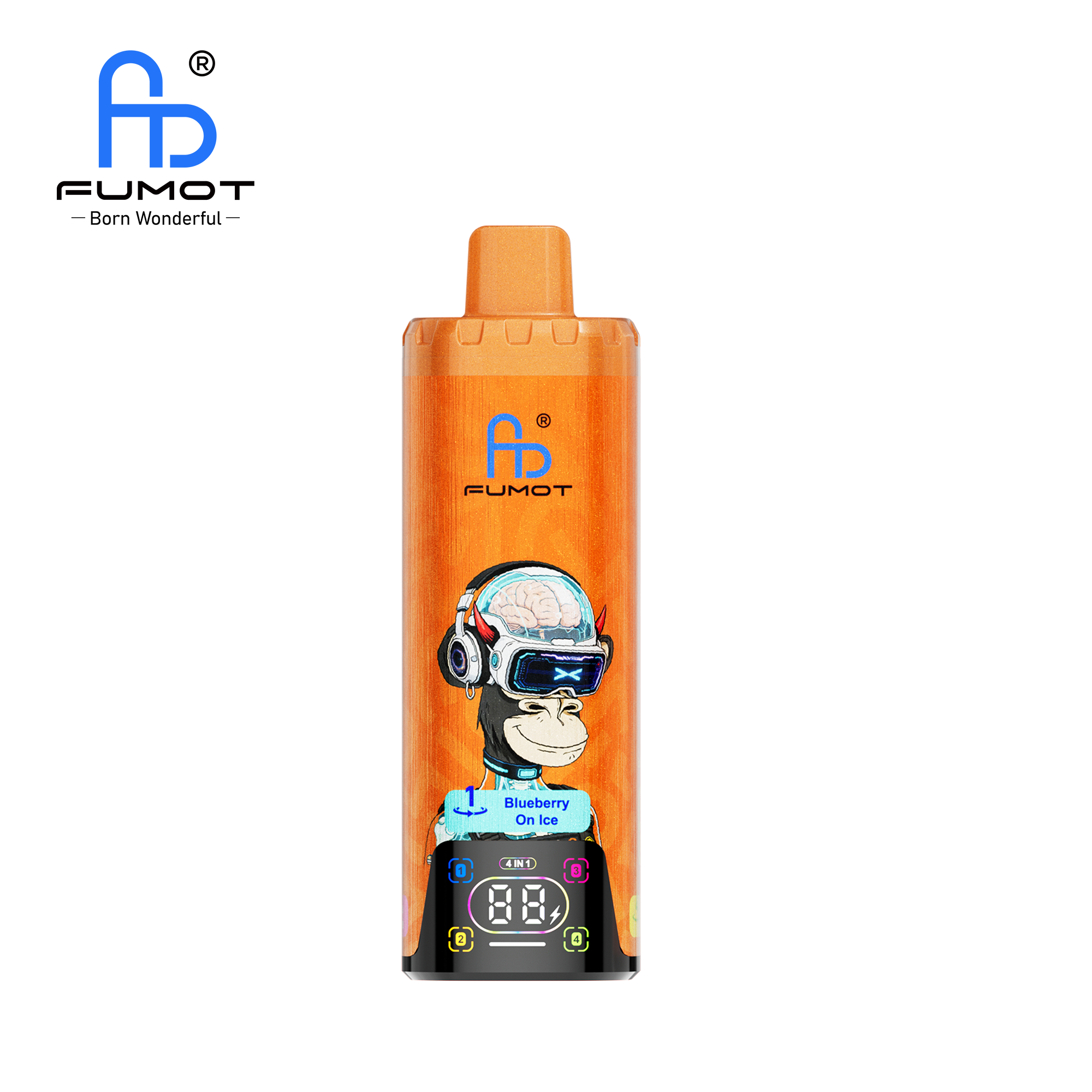 Fumot ECO 4in1 80K Blueberry On Ice & Pineapple Lemonade & Peach Mango Watermelon & Blue Razz Cherry – Bild 4