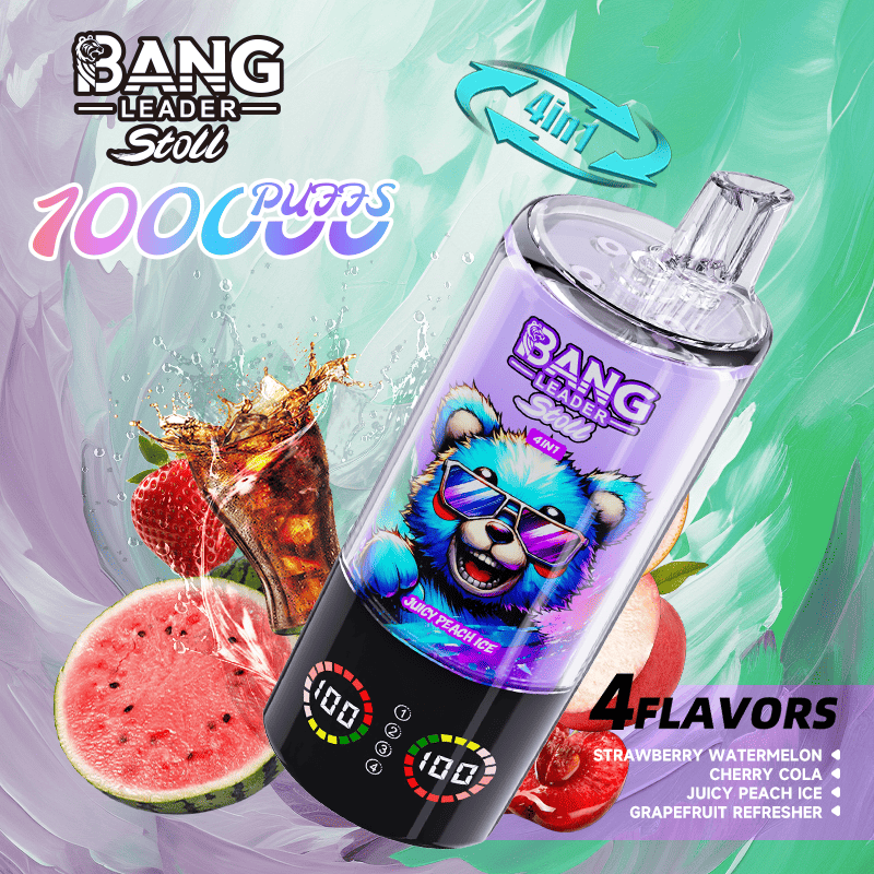 Bang Leader Stoll 100K Strawberry Watermelon & Cherry Cola & Juicy Peach Ice & Grapefruit Refresher