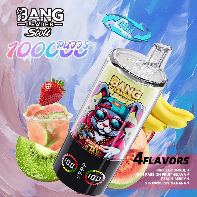 Bang Leader Stoll 100K Pink Lemonade & Kiwi Passion Fruit Guava & Peach Berry & Strawberry Banana