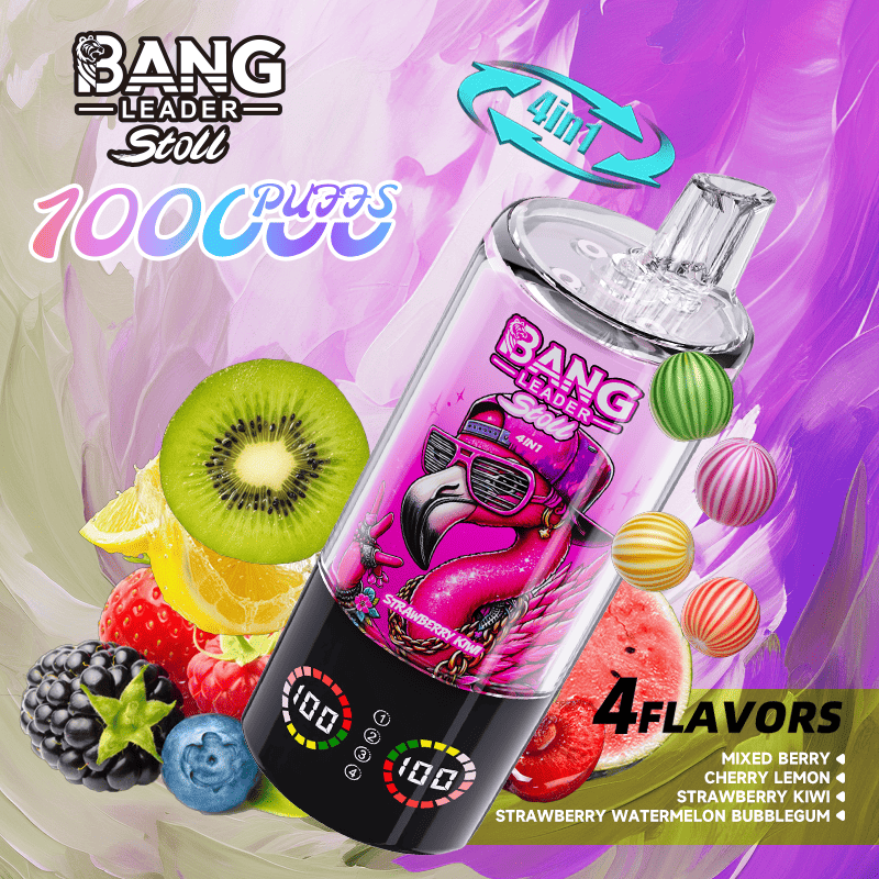 Bang Leader Stoll 100K Mixed Berry & Cherry Lemon & Strawberry Kiwi & Strawberry Watermelon Bubblegum