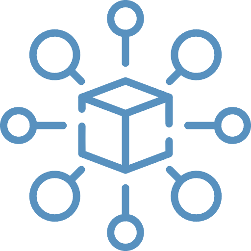 Network connection icon for digital communication and data sharing.