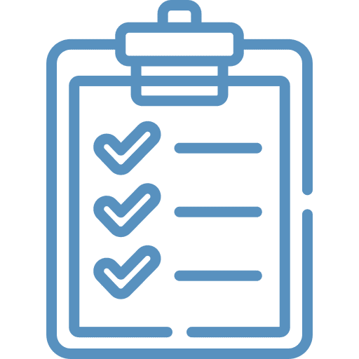 Checklist on clipboard for task management and organization.