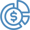 Cloud computing technology with digital network icons and data flow.